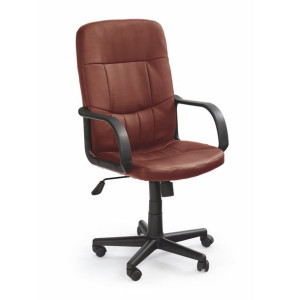 FOTEL biurowy ergonomiczny BRĄZOWY DENZEL HALMAR