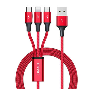 Kabel USB Baseus Rapid Series 3-in-1 do USB-C / Lightning / Micro 1.2m ( cz