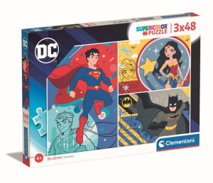 Clementoni Puzzle 3x48 El Dc Comics Super Color