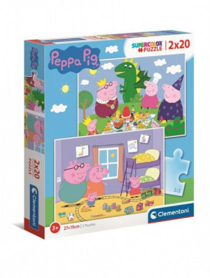 Puzzle 2x20 - Supercolor - Świnka Peppa - Clementoni - 24778