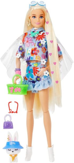 Barbie Extra Moda - Lalka + Królik - Grn27 Hdj45