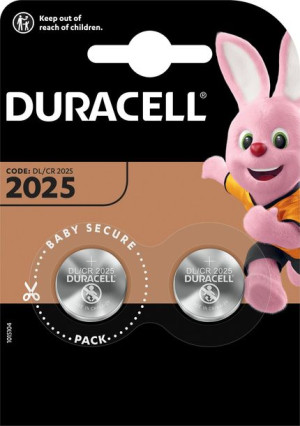 Bateria Duracell guzikowa 3.0V CR2025 2 sztuki