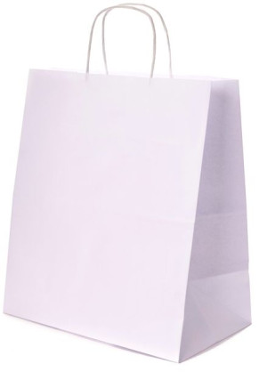 Torba Papierowa 300x170x340 mm TORBY 30x17x34 eko TOREBKI a3 biała 100szt