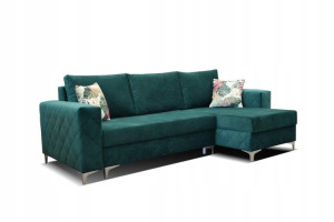Kanapa Narożna Nóżki Rozkładana Narożnik Sofa Doro