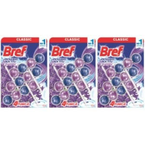 BREF Zawieszka do WC Power Aktiv Lawenda 9x 50g
