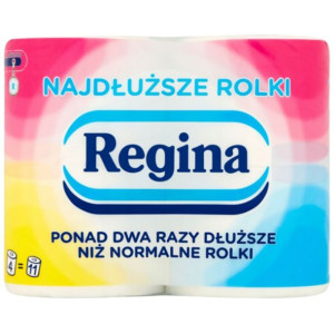 Regina Papier Toaletowy Najdłuższe Rolki 4 rolki