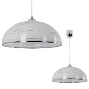 Lampa Nowoczesna do Kuchni Glamour Srebrna