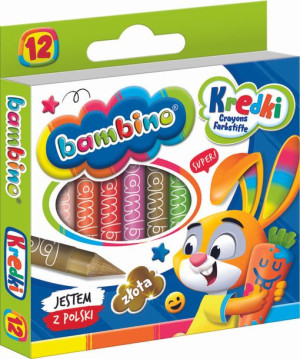 BAMBINO Kredki grafionowe 12 kolorów