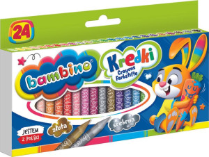 BAMBINO Kredki grafionowe 24 kolory