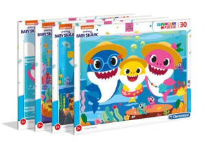 Puzzle Ramkowe - 30 El. - Baby Shark - Supercolor - Clementoni - 22109