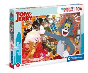 Puzzle Maxi Supercolor - Tom&jerry - 104 Elementy - Clementoni - 27516