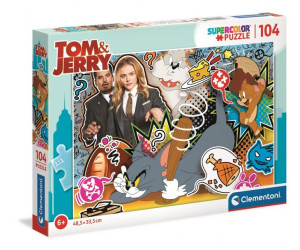 Puzzle Maxi Supercolor - Tom&jerry - 104 Elementy - Clementoni - 27515