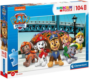 Puzzle Maxi Supercolor - Psi Patrol - 104 Elementy - Clementoni - 23755