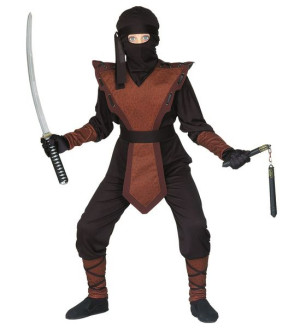 Strój Ninja Ninji Karateka Brąz - 140