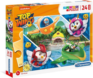 Puzzle 24 Maxi - Top Wing 2 - Super Kolor - Clementoni - 28514