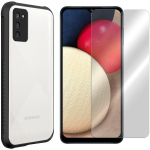 Etui Do Samsung Galaxy A02s Defender Shock + Szkło