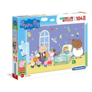 Puzzle 104 El. - Świnka Peppa - Supercolor - Clementoni - 23735