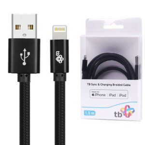 TB Kabel Lightning-USB 1.5m czarny MFi