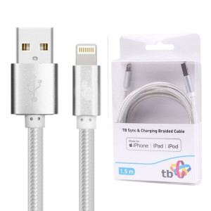 TB Kabel Lightning-USB 1.5m srebrny MFi
