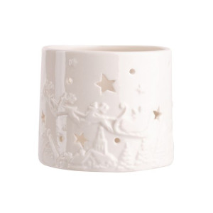 Świecznik porcelanowy świąteczny na tealight 7 cm