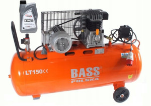Kompresor Olejowy Sprężarka 150l 2 Tłoki 400v Olej