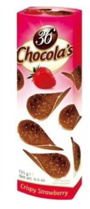 Hamlet Chipsy Truskawkowe 125g Chocolas Strawberry