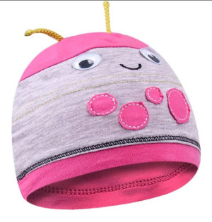Yo! Czapka bawełniana BIEDRONKA na wiosnę 36-38 cm