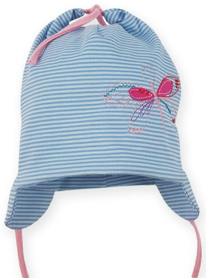 Yo! Czapka bawełniana MOTYL na wiosnę 42-44 cm