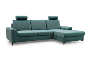 Narożnik L Z Funkcją Spania Pojemnik Sofa Stelles