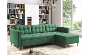 Narożnik Skandynawski Funkcja Spania Sofa Coli
