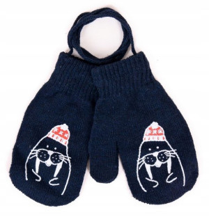 Rękawiczki jednopalcowe ze sznurkiem 12cm 86 92 98