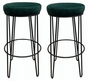 2x Hoker niski taboret barowy metal loft wys 66 4P