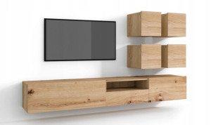 Meblościanka nowoczesna artisan zestaw 210cm E17