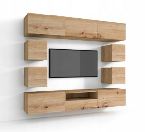 Meblościanka nowoczesna artisan zestaw 180cm E18