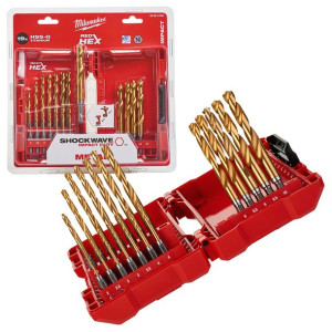 Zestaw wierteł do metalu 2-10mm HEX MILWAUKEE (19)