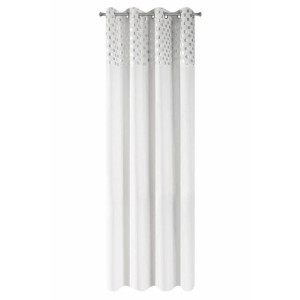 Zasłona Eurofirany Dotty 140 x 250 Przelotka Biały
