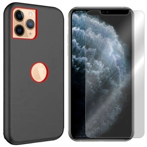 Etui Do Iphone 11 Pro Max Pokrowiec Solid + Szkło