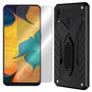 Etui Do Samsung Galaxy A20 Sm-a205 Stand +szkło 9h