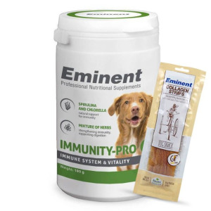Eminent suplement Immunity-Pro 180g - na odporność + Collagen Strips 60g GR