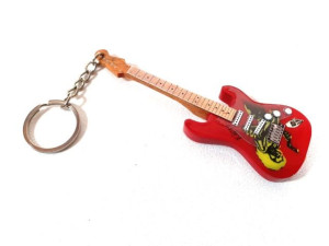 Breloczek - gitara Iron Maiden, Eddie, Tribute, mahoń; EGK-0900