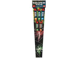Zestaw 5 Kolorowych Rakiet Silver Pack R15-5 Sztuk