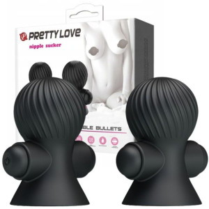 PRETTY LOVE - Nipple Sucker 12 function Wibratory na sutki z przyssawkami,