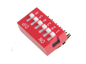 DIP SWITCH x6 kątowy