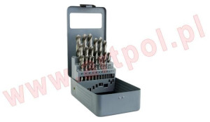 Wiertło Metal Białe Komplet 25elem. 1-13mm Ar