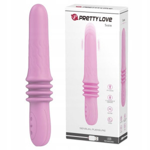Wibrator silikonowy posuwisty sex maszyna push USB