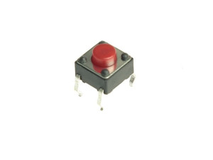 Tact Switch 6x6mm h-5 -czerwony 10szt /843
