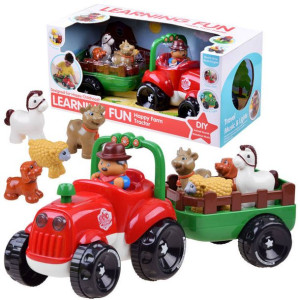 Traktor z NAPĘDEM dla dzieci FIGURKI zwierzęta KOŃ