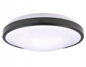 Solen D34 plafon 2-punktowy E27/IP44 czarny