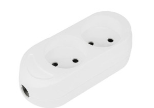 Gniazdo przedłużacza 230V podwójne GN260 2GN