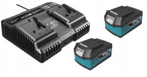 Ładowarka Sas+all Szybka Ded7039v+ 2x Akumulat.4ah